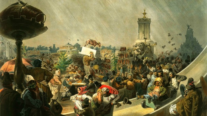 Михаил Зичи. Народный праздник на Ходынском поле