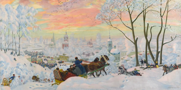 Борис Кустодиев. Масленица