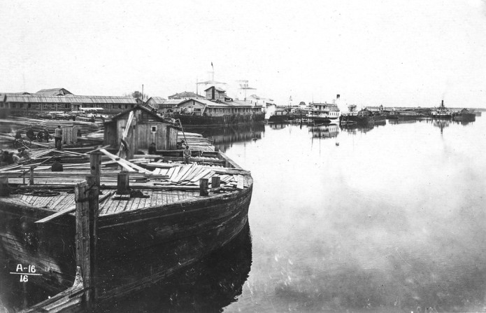 Вид причала на первом участке