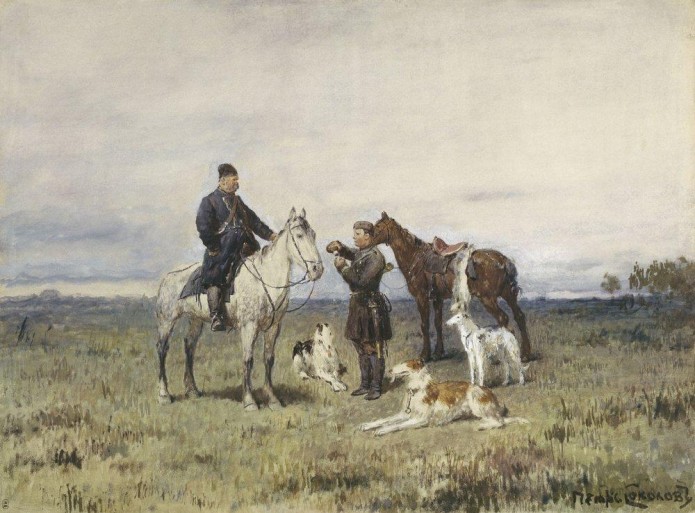 Пётр Соколов — Охотники с борзыми