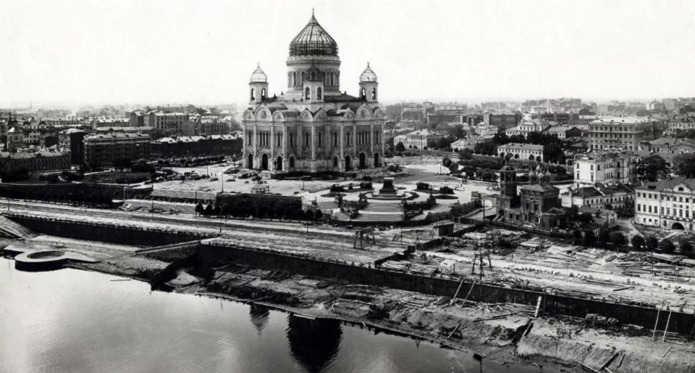 Храм Христа Спасителя перед&nbsp;сносом, 1931.