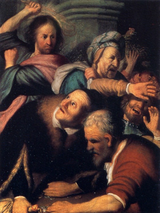 Рембрандт Харменс Ван Рейн - Изгнание торгующих из&nbsp;храма, 1626