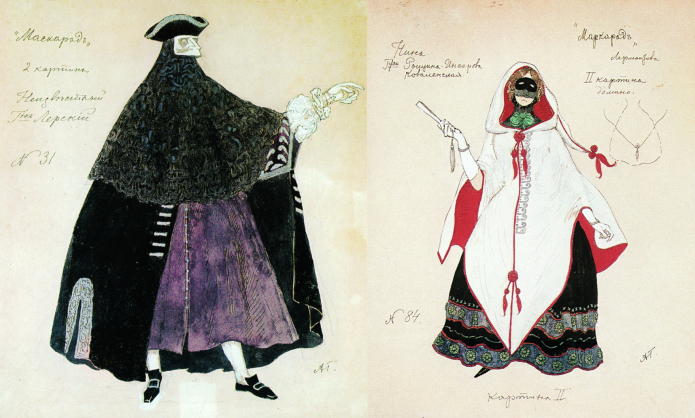 Александр Головин – Эскизы костюмов к драме Маскарад