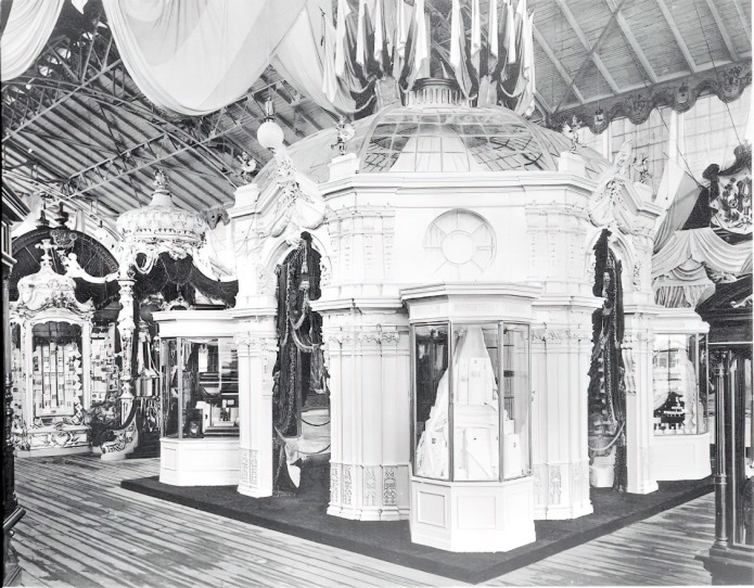 Павильон Никольской мануфактуры на Всероссийской промышленной и&nbsp;художественной выставке 1896 года в&nbsp;Нижнем Новгороде